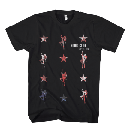 National Pastime design With stars and women