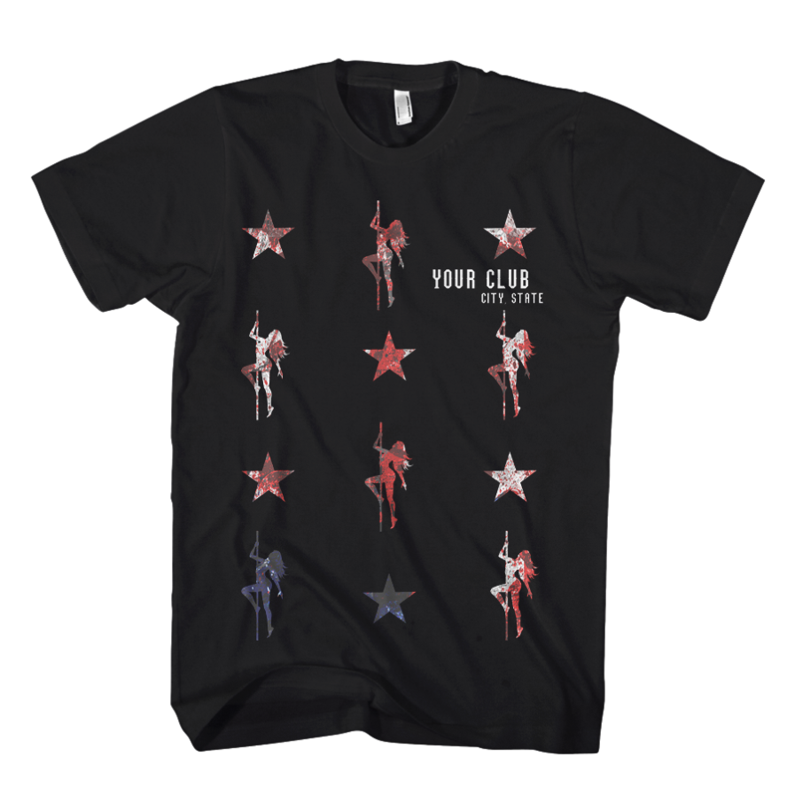 National Pastime design With stars and women