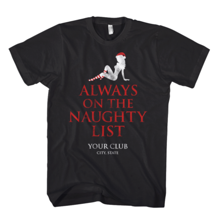 Naughty List Black T-shirt