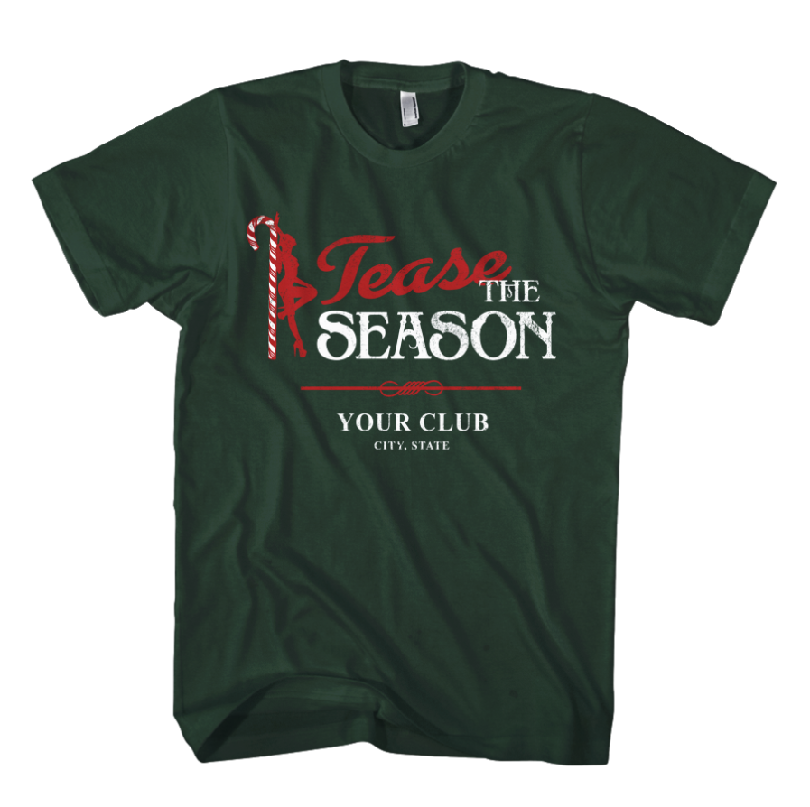 Tis The season Design on T-shirt in Forest