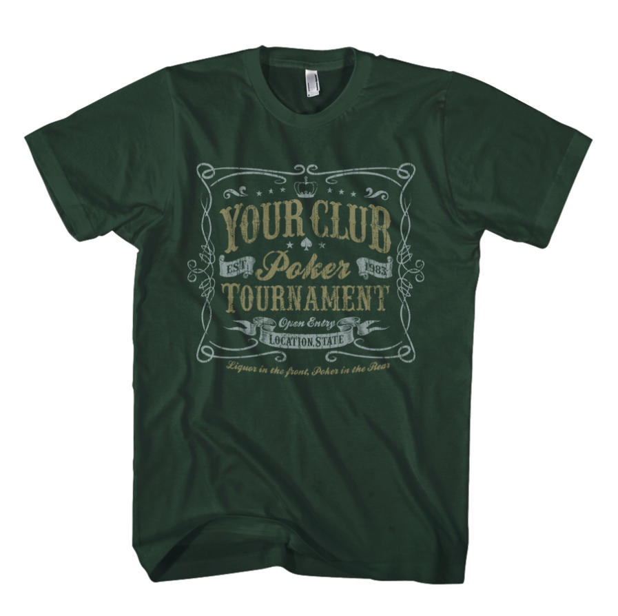 Poker Tournament Design Mens t-Shirt Forest