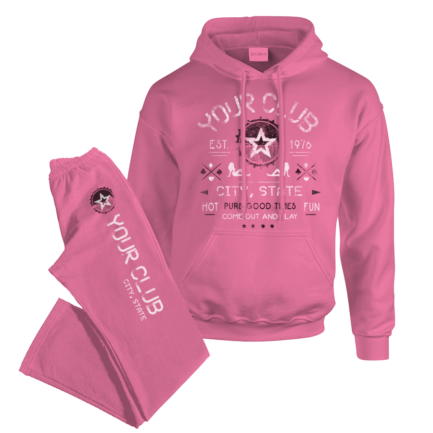 Pure Shine Design Womens Pullover and pants Set in Pink