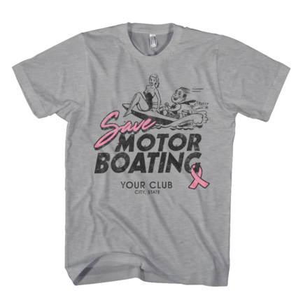 Save Motorboating Custom Club T-shirt
