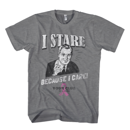 I Stare Because I Care BCA Tee in Grey