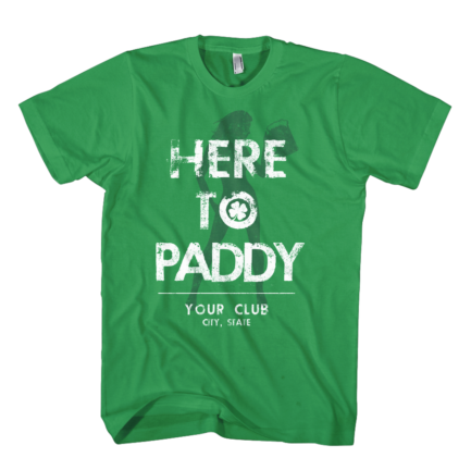 Here to paddy Sillouete Design Green Tee